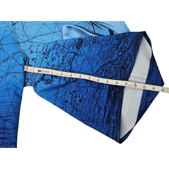 Salt Life SLX-QD Vapor Stretch Board Swim Shorts Marlin Fish Print Men's 38 Blue - Picture 10 of 12